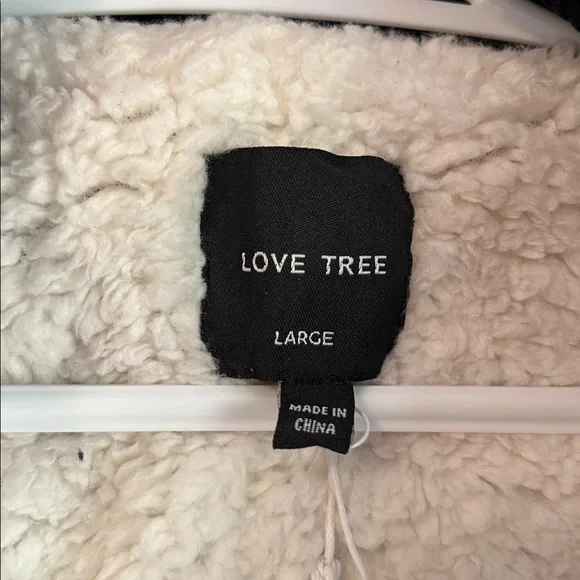 LOVE TREE Corduroy Cropped Vest with Sherpa Lining - Picture 6 of 12